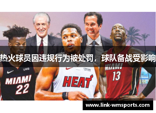 热火球员因违规行为被处罚，球队备战受影响